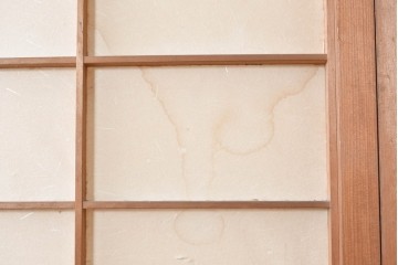 アンティーク建具　昭和初期から昭和中期　上手物!　変わり格子入りの障子戸4枚セット　(R-089171)