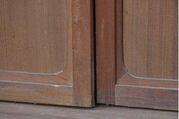 アンティーク建具　昭和初期から昭和中期　上手物!　変わり格子入りの障子戸4枚セット　(R-089171)