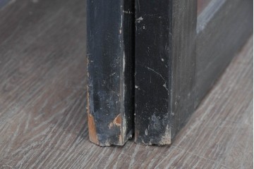 アンティーク建具　明治から大正期　重厚な色合いの帯戸2枚セット　(R-089173)