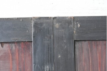 アンティーク建具　明治期　重厚な色合いの帯戸4枚セット　(R-089174)