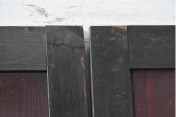 アンティーク建具　明治期　重厚な色合いの帯戸4枚セット　(R-089174)