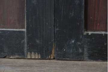 アンティーク建具　明治期　重厚な色合いの帯戸4枚セット　(R-089174)