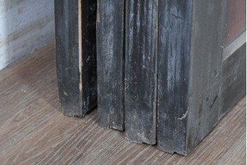 アンティーク建具　明治期　重厚な色合いの帯戸4枚セット　(R-089174)