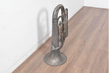 イギリスアンティーク　英国救世軍(Salvation Army)のブラスバンドで使われていた金管楽器　※ディスプレイ用　(R-089175)