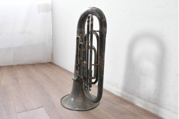 イギリスアンティーク　英国救世軍(Salvation Army)のブラスバンドで使われていた金管楽器　※ディスプレイ用　(R-089175)