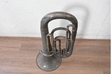 イギリスアンティーク　英国救世軍(Salvation Army)のブラスバンドで使われていた金管楽器　※ディスプレイ用　(R-089175)