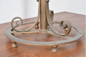 【簡易リペア限定品】　フランスアンティーク　高級品!!　真鍮無垢　細部まで凝った造りの譜面台　(R-089181)