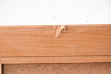 ヴィンテージ建具　昭和後期　井波彫刻　清堂作　松竹梅図の彫刻が美しい欄間2枚セット　(R-089193)
