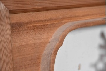 ヴィンテージ建具　井波彫刻　梧山作　新規制作で約130万円相当の逸品!　松の意匠が見事な彫刻欄間2枚セット　(R-089194)