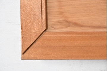 ヴィンテージ建具　昭和後期　井波彫刻　野村一集　四君子図の繊細な透かし彫りが見事な欄間2枚セット　(R-089197)