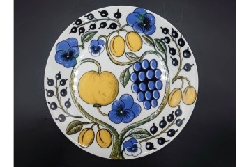 ARABIA FINLAND(アラビア フィンランド)　paratiisi(パラティッシ)　色鮮やかな果実と花々が描かれたボウル・プレート3枚セット　(R-089211)