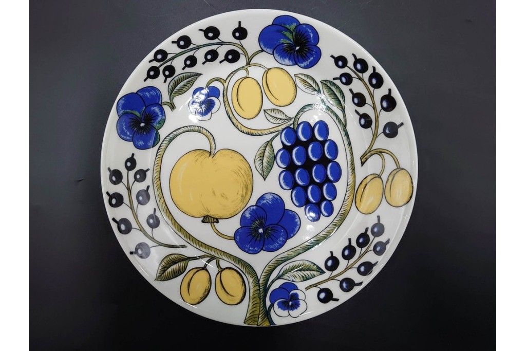 ARABIA FINLAND(アラビア フィンランド)　paratiisi(パラティッシ)　色鮮やかな果実と花々が描かれたボウル・プレート3枚セット　(R-089211)