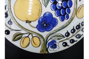 ARABIA FINLAND(アラビア フィンランド)　paratiisi(パラティッシ)　色鮮やかな果実と花々が描かれたボウル・プレート3枚セット　(R-089211)