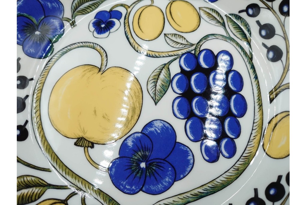 ARABIA FINLAND(アラビア フィンランド)　paratiisi(パラティッシ)　色鮮やかな果実と花々が描かれたボウル・プレート3枚セット　(R-089211)