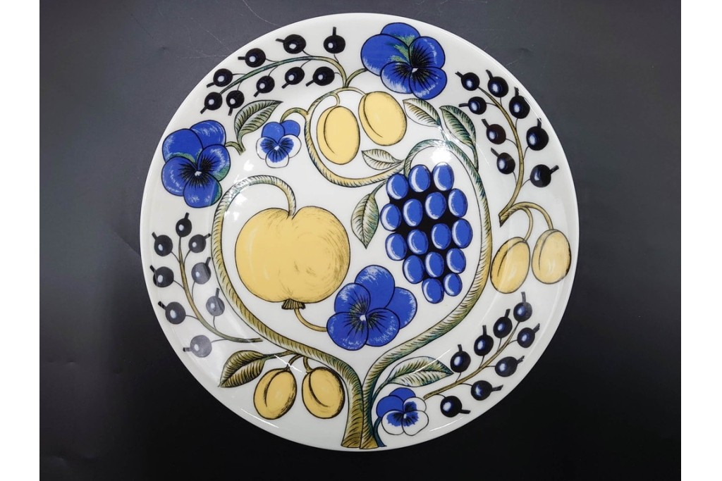 ARABIA FINLAND(アラビア フィンランド)　paratiisi(パラティッシ)　色鮮やかな果実と花々が描かれたボウル・プレート3枚セット　(R-089211)