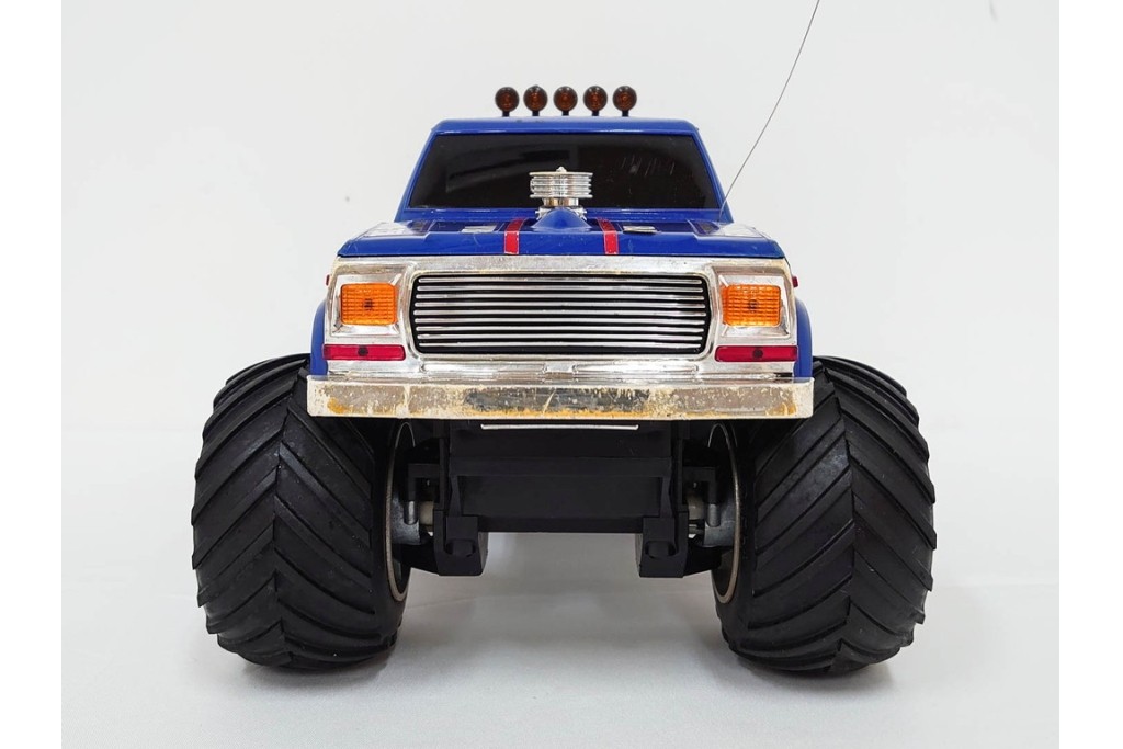 タイヨー(TAIYO)　4WD BIG ROADER(ビッグローダー)　レトロな青いピックアップトラックのラジコン　プロポ(コントローラー)・外箱付き　(R-089214)