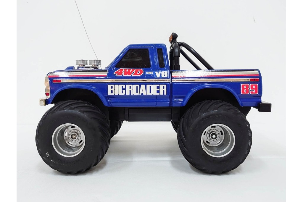 タイヨー(TAIYO)　4WD BIG ROADER(ビッグローダー)　レトロな青いピックアップトラックのラジコン　プロポ(コントローラー)・外箱付き　(R-089214)