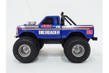 タイヨー(TAIYO)　4WD BIG ROADER(ビッグローダー)　レトロな青いピックアップトラックのラジコン　プロポ(コントローラー)・外箱付き　(R-089214)