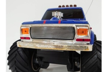 タイヨー(TAIYO)　4WD BIG ROADER(ビッグローダー)　レトロな青いピックアップトラックのラジコン　プロポ(コントローラー)・外箱付き　(R-089214)