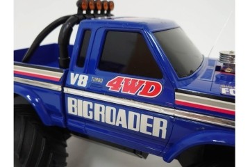 タイヨー(TAIYO)　4WD BIG ROADER(ビッグローダー)　レトロな青いピックアップトラックのラジコン　プロポ(コントローラー)・外箱付き　(R-089214)