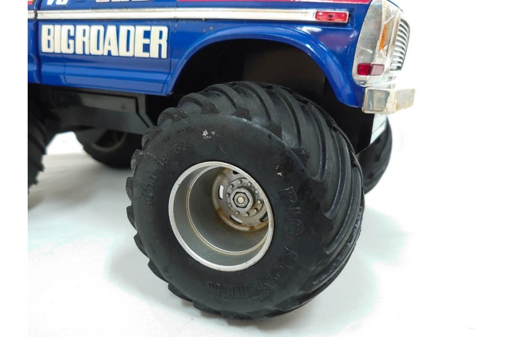 タイヨー(TAIYO)　4WD BIG ROADER(ビッグローダー)　レトロな青いピックアップトラックのラジコン　プロポ(コントローラー)・外箱付き　(R-089214)