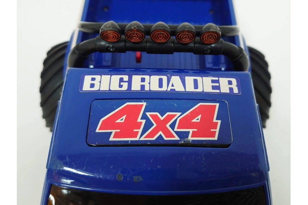 タイヨー(TAIYO)　4WD BIG ROADER(ビッグローダー)　レトロな青いピックアップトラックのラジコン　プロポ(コントローラー)・外箱付き　(R-089214)