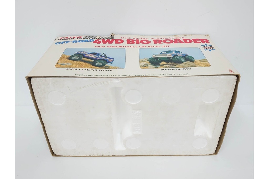 タイヨー(TAIYO)　4WD BIG ROADER(ビッグローダー)　レトロな青いピックアップトラックのラジコン　プロポ(コントローラー)・外箱付き　(R-089214)
