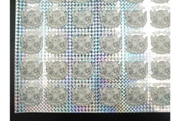 当時物　印刷途中　ビックリマン　悪魔VS天使シール　ワンダーマリア　パチ物のアンカットシート　(R-089215)
