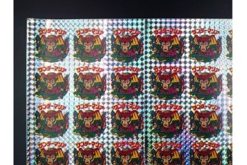 当時物　インクずれ　ビックリマン　悪魔VS天使シール　ワンダーマリア　パチ物のアンカットシート 　(R-089218)