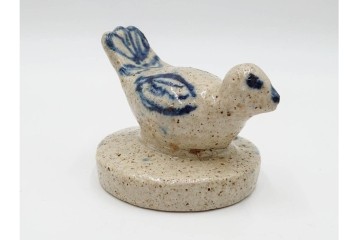 李朝　白磁　鳥形など意匠違いの餅型・菓子型6点セット　(R-089229)
