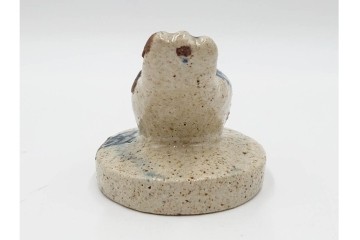 李朝　白磁　鳥形など意匠違いの餅型・菓子型6点セット　(R-089229)
