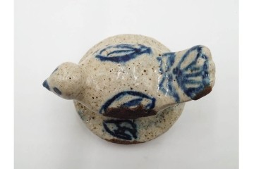 李朝　白磁　鳥形など意匠違いの餅型・菓子型6点セット　(R-089229)