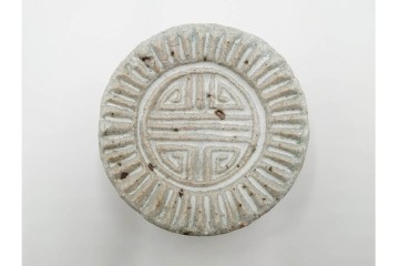 李朝　白磁　鳥形など意匠違いの餅型・菓子型6点セット　(R-089229)