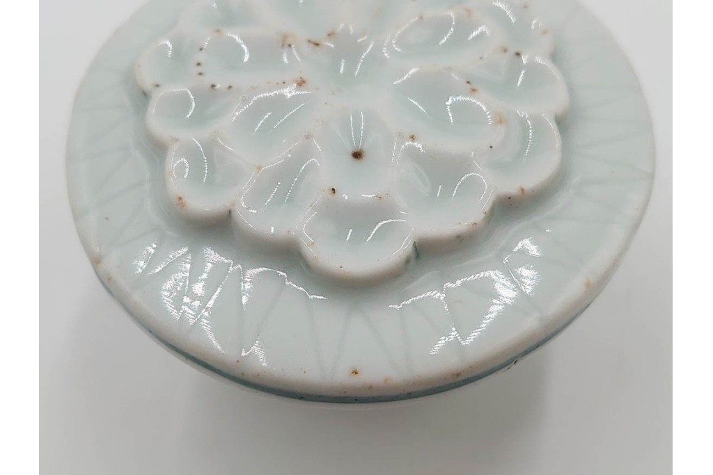 李朝　白磁　鳥形など意匠違いの餅型・菓子型6点セット　(R-089229)