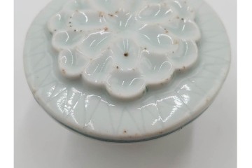 李朝　白磁　鳥形など意匠違いの餅型・菓子型6点セット　(R-089229)