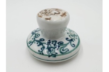 李朝　白磁　鳥形など意匠違いの餅型・菓子型6点セット　(R-089229)