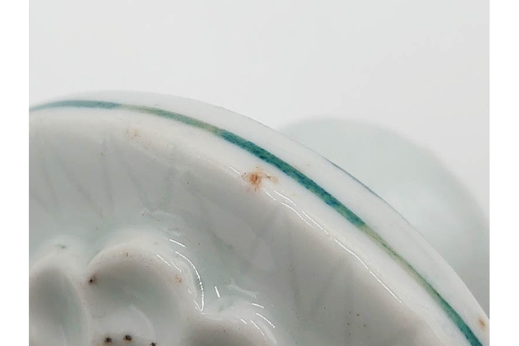 李朝　白磁　鳥形など意匠違いの餅型・菓子型6点セット　(R-089229)