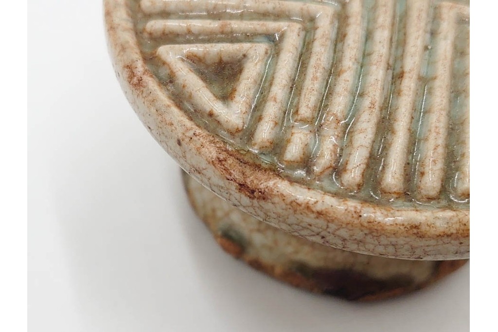李朝　白磁　鳥形など意匠違いの餅型・菓子型6点セット　(R-089229)
