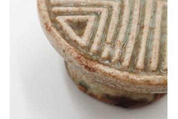 李朝　白磁　鳥形など意匠違いの餅型・菓子型6点セット　(R-089229)