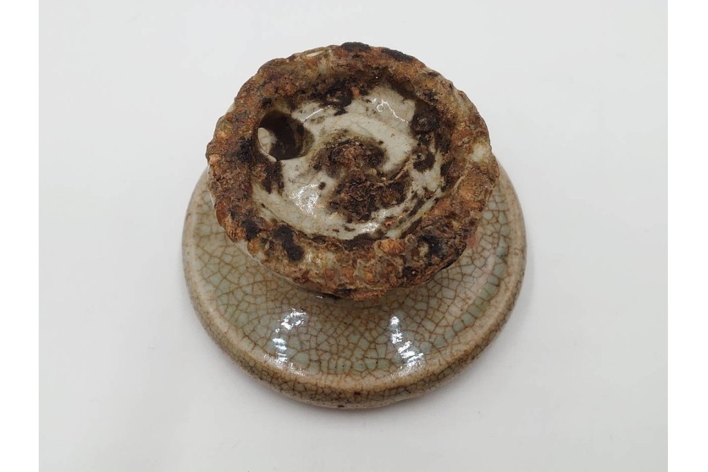 李朝　白磁　鳥形など意匠違いの餅型・菓子型6点セット　(R-089229)