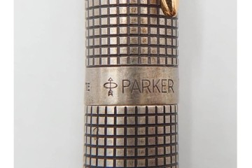 PARKER(パーカー)　STERLING925・14K(14金・585)　MONTBLANC(モンブラン)　ノブレス　デザインが異なる万年筆4点セット　ケース付き　(R-089231)