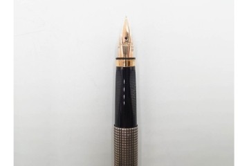 PARKER(パーカー)　STERLING925・14K(14金・585)　MONTBLANC(モンブラン)　ノブレス　デザインが異なる万年筆4点セット　ケース付き　(R-089231)