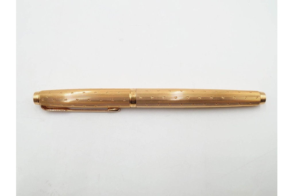PARKER(パーカー)　STERLING925・14K(14金・585)　MONTBLANC(モンブラン)　ノブレス　デザインが異なる万年筆4点セット　ケース付き　(R-089231)