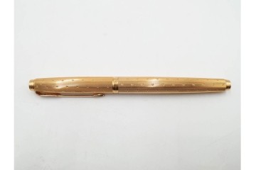 PARKER(パーカー)　STERLING925・14K(14金・585)　MONTBLANC(モンブラン)　ノブレス　デザインが異なる万年筆4点セット　ケース付き　(R-089231)