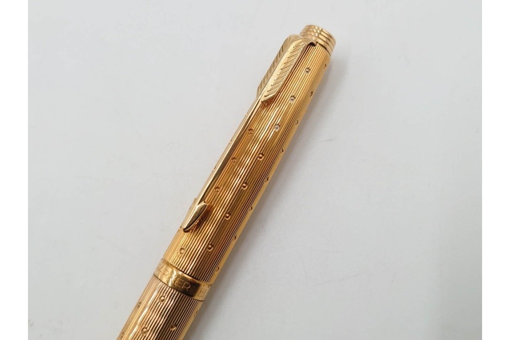 PARKER(パーカー)　STERLING925・14K(14金・585)　MONTBLANC(モンブラン)　ノブレス　デザインが異なる万年筆4点セット　ケース付き　(R-089231)