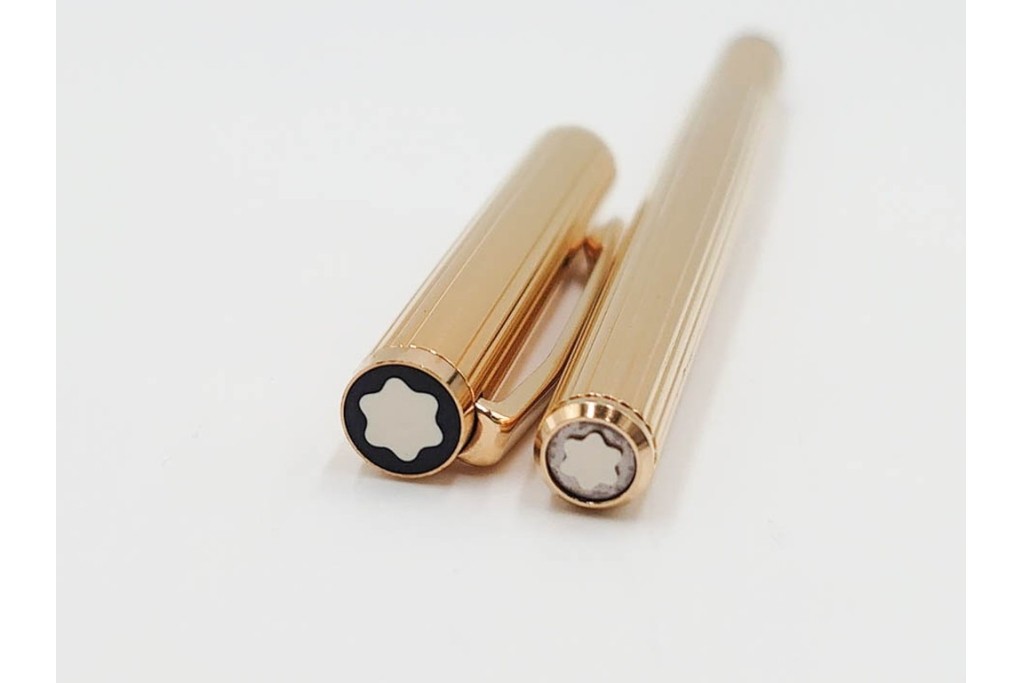PARKER(パーカー)　STERLING925・14K(14金・585)　MONTBLANC(モンブラン)　ノブレス　デザインが異なる万年筆4点セット　ケース付き　(R-089231)