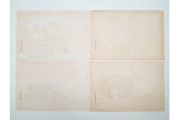 戦前　見本　石版画　美人画など色鮮やかな引札26枚セット　(R-089233)