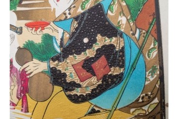 戦前　石版画　美人画や恵比寿図など色鮮やかな引札23枚セット　(R-089234)