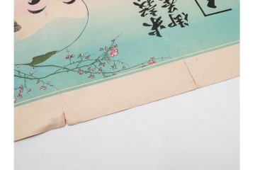 戦前　石版画　大判　酒票・略歴付き引札など14枚セット　(R-089235)