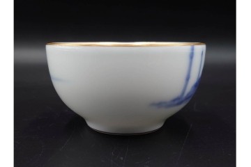 大倉陶園(OKURA/OAC)　シルクロード　イスタンブールの風景を描いたカップ&ソーサー・プレート・酒杯2点セット　(R-089239)